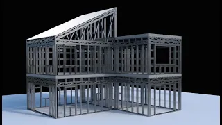 Light gauge steel frame with lightweight aerated concrete infill building system