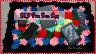 DIY Pom Pom Rug|How to make Pom Pom|Easy room decor