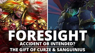 DID THE EMPEROR INTEND FOR SANGUINIUS & KONRAD CURZE TO HAVE FORESIGHT?