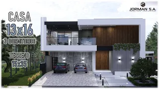 House Design | Modern House Interior Design | 13x16m 2 Storey | 3 Bedrooms