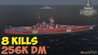World of WarShips | Musashi | 8 KILLS | 356K Damage - Replay Gameplay 4K 60 fps