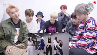 BTS reaction- ITZY loco dance practice