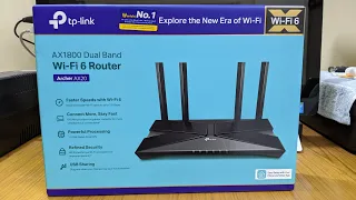 TP Link Archer AX20 WiFi Router Part 1 Unboxing