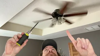 Ceiling Fan CLICKING Noise [Easy Fix w/ Screwdriver]