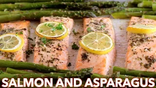 Easy One Pan Salmon Recipe with Asparagus - 30 Minute Meal