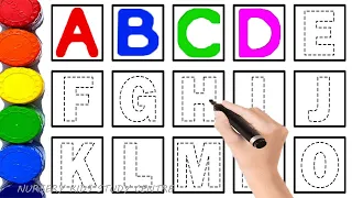 Collection of uppercase & lowercase alphabet dotted lines, A -Z alphabet writing, Teaching Kids ABCD