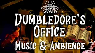 📚 Harry Potter Music & Ambience 🧙 ASMR Dumbledore's Office Hogwarts Study, Sounds for Sleep, Relax