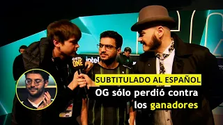 Simplemente OG perdió contra los mejores 😏|  Entrevista post OG vs FALCONS - Sub Español -ESL Dota 2