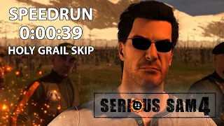 Serious Sam 4 - SpeedRun - 0:00:39 [Tourist | Holy Grail Skip]