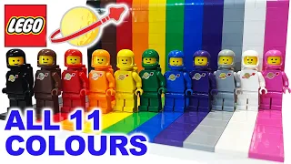 All 11 Lego Classic Spaceman colours (colors) in 2023 replaced in set 40516 Everyone is Awesome