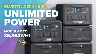 BLUETTI AC500 + B300S first look: Modular 36.9kwh home backup power system