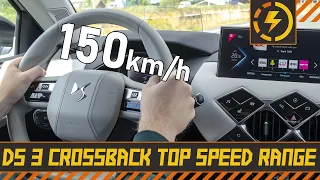 DS 3 Crossback E-Tense Top Speed Range | Recharging