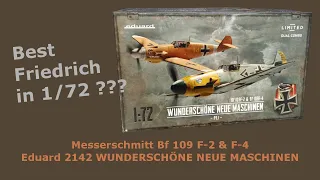 Inbox: 1/72 Eduard Messerschmitt Bf 109 F. Best Friedrich? Comparison with Fine Molds and AZ Model.