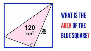 Can you find area of the Blue Square? | (Nice Geometry problem) | #math #maths | #geometry