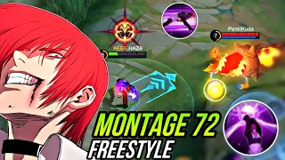 CHOU MONTAGE FREESTYLE 72 OUTPLAY / HIGHLIGHTS / IMMUNE / DAMAGE / HAZA GAMING | MOBILE LEGENDS