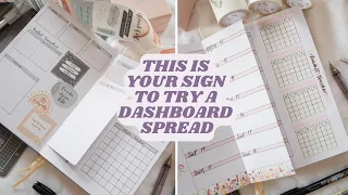 3 Easy Dashboard + Dutch Door Layouts to Try in Your Bullet Journal