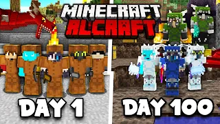 I made 10 Players Survive 100 Days in RLCraft.. Here's What Happened..