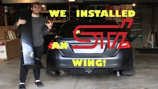 STI WING INSTALL on a 2019 WRX! (Easy)