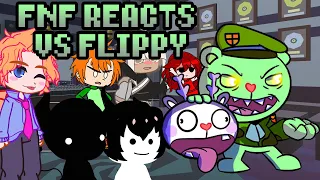 Friday Night Funkin' reacts to VS Flippy (Fliqpy) with Opheebop | xKochanx | FNF reacts | FNF Mods