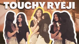 ryeji being touchy and flirty (during concert)