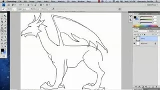 How to Draw Dragons Using Photoshop : Photoshop Tutorials