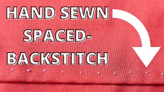How to Hand Sew (RIGHT HANDED): 18th-century Topstitching Tutorial