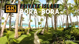 Private Island Views 🏝 | Motu Tane, Bora Bora, French Polynesia 🇵🇫 | 4K Ultra HD Travel