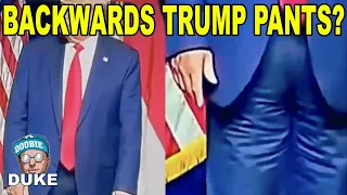 Was Donald Trump wearing his pants BACKWARDS at rally? | Reaction