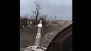 Javelin Hit on T-80BV Recorded From Following Vehicle