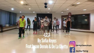 1,2,3 |Sofia Reyes feat.Jason Derulo & De La Ghetto | Hip hop fitness | JackyFeng