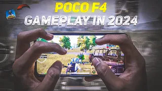 🔥 POCO F4 GAMEPLAY ON 2024 LAG OR NOT 😭 | Smooth + 90fps | PUBG GAMEPLAY | 5Fingers + gyro |