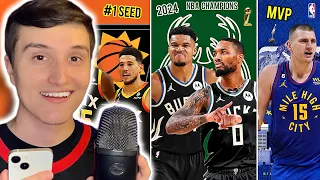 ASMR | My 2024 NBA Season Picks and Predictions 🏀💤 (awards, standings, etc.)