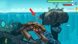 Hungry Shark Evolution - Bigger Giant Crab Boss vs Tiny Kraken + New Crab Location Mod Gameplay