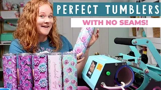 How to Sublimate a Tumbler with NO SEAMS!