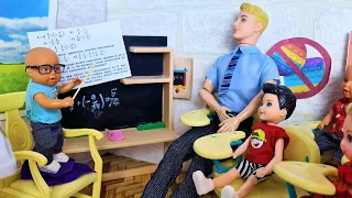 BECAME A TEACHER FOR 24 HOURS AT SCHOOL! Katya and Max funny family funny dolls TV series Darinelka