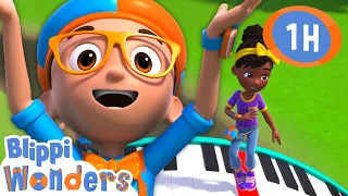 Blippi Builds The Ultimate Playground! | Blippi Wonders | Preschool Learning | Moonbug Tiny TV