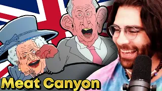 Meat Canyon CURSED Queen Elizabeth Video | HasanAbi Reacts