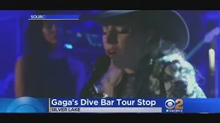 Lady Gaga Surprises Fans With Show In Silver Lake