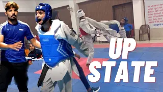 SAI vs Peace taekwondo academy.|| UP state taekwondo championship.|| Akash Bhardwaj fights.||🥋