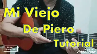 Cómo tocar Mi Viejo de Piero en Guitarra. Canción para el día del Padre en Guitarra