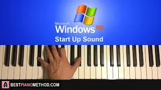 HOW TO PLAY - Windows XP Startup Sound (Piano Tutorial Lesson)