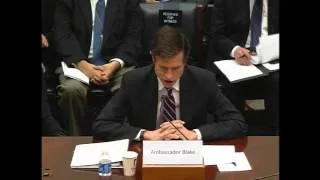 Assistant Secretary Blake Testifies on "The Asia Rebalance: Why South Asia Matters"