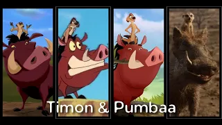 Timon and Pumbaa Evolution in Movies & Shows.