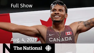 CBC News: The National | Andre De Grasse, Afghan resettlement, Japan mascots