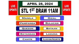 stl 1st draw result live update 11:00 am April 28, 2024 Sunday