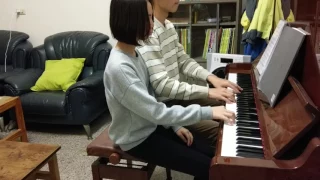 路小雨Lu Xiao Yu《不能說的秘密Secret》周杰倫Jay Chou 四手聯彈 Piano four hands(改編版adapt version)