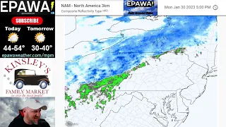 EPAWA's Monday January 30th video forecast