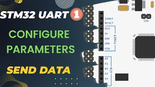 STM32 UART #1 || How to configure Parameters || Send Data