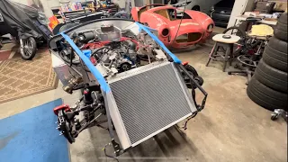 Shelby Cobra Replica build Part 70 fitting the body