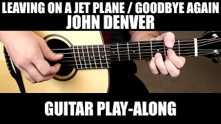 Leaving on a Jet Plane / Goodbye Again - John Denver | Fingerstyle Guitar Cover / Play-Along + Tab